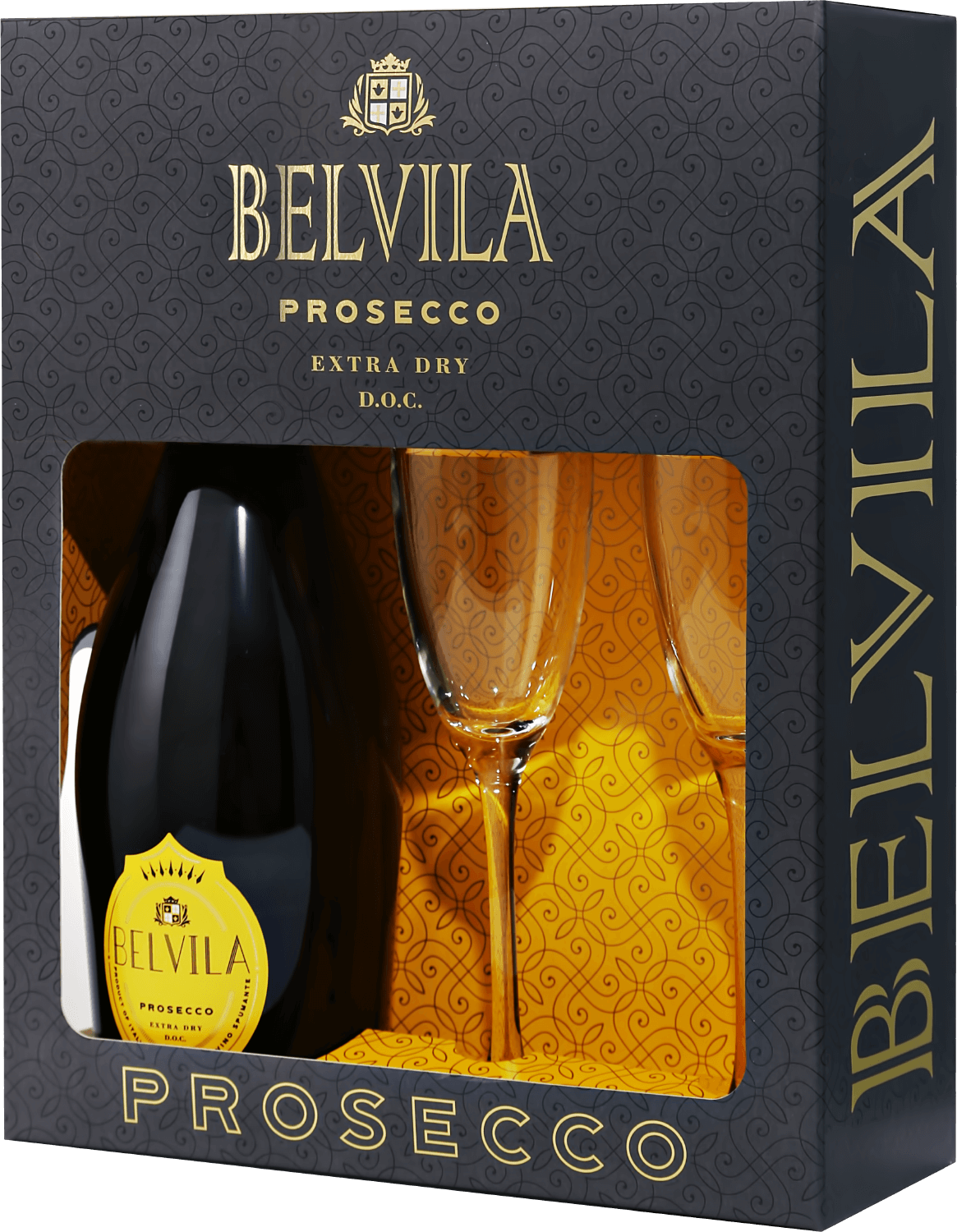 Belvila Prosecco DOC Spumante Extra Dry Villa Degli Olmi gift box 0.75 DOC 2
