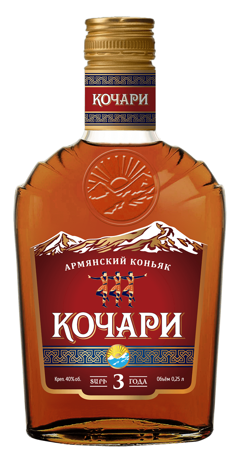 Армянский коньяк Kochari Armenian Brandy 3 Y.O. 0.25л — купить Кочари 3  Года в Москве, цена и отзывы