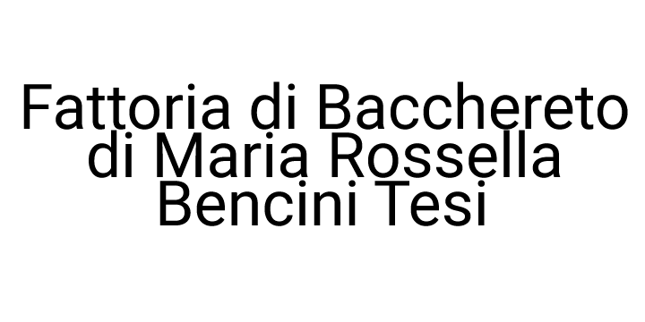 Fattoria di Bacchereto di Maria Rossella Bencini Tesi