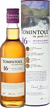 Виски Tomintoul Speyside Glenlivet Single Malt Scotch Whisky 16 YO (gift box)