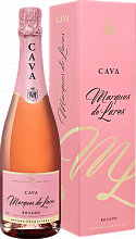 Игристое вино Marques de Lares Rosado Brut Cava DO Lopez Morenas  (gift box)