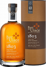 Виски Barr an Uisce 1803 Single Malt Irish Whiskey 10 YO (gift box)