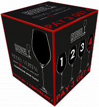 Бокалы Riedel Veritas Champagne Wine Glass "Buy 3 Get 4" (4 glasses set)