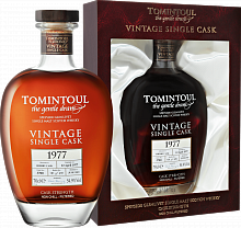 Виски Tomintoul Speyside Glenlivet Single Sherry Cask Single Malt Scotch Whisky 1977 (gift box)