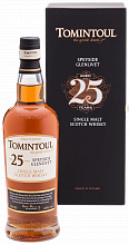 Виски Tomintoul Speyside Glenlivet Single Malt Scotch Whisky 25 YO (gift box)