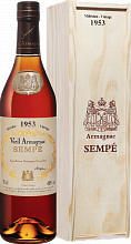 Арманьяк Sempe Vieil Armagnac 1953 (gift box)