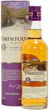 Виски Tomintoul Speyside Glenlivet Single Malt Scotch Whisky 10 YO (gift box)
